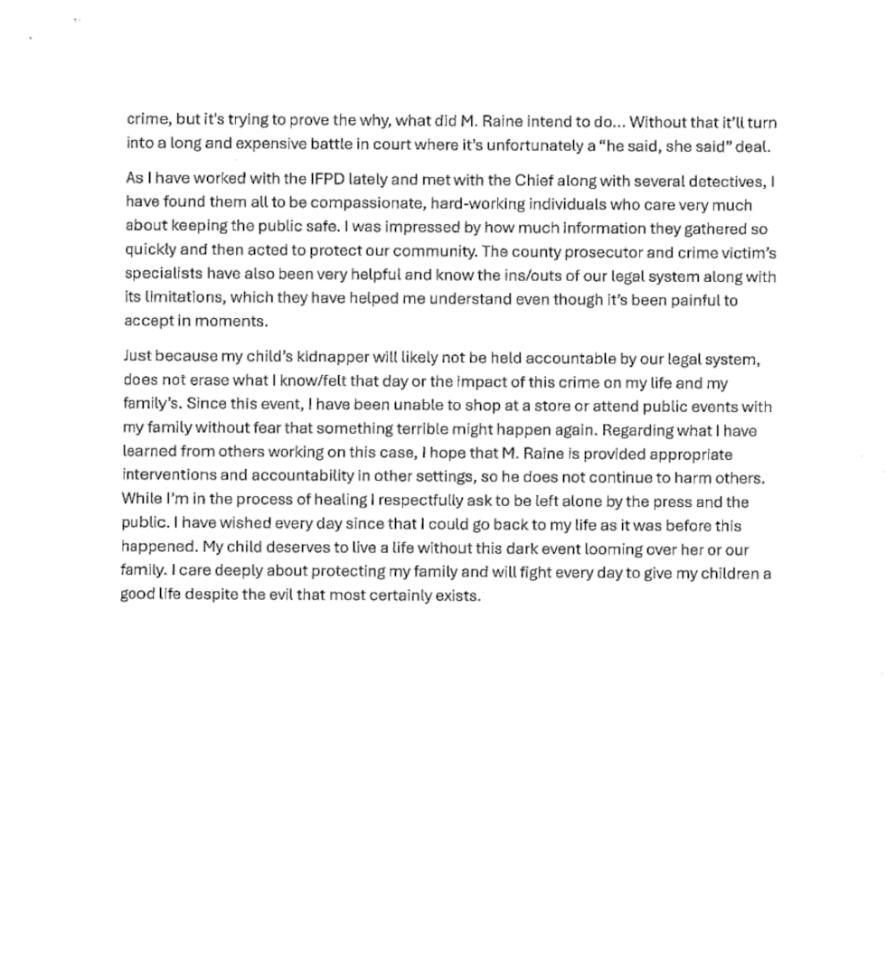 Victim Impact Statement