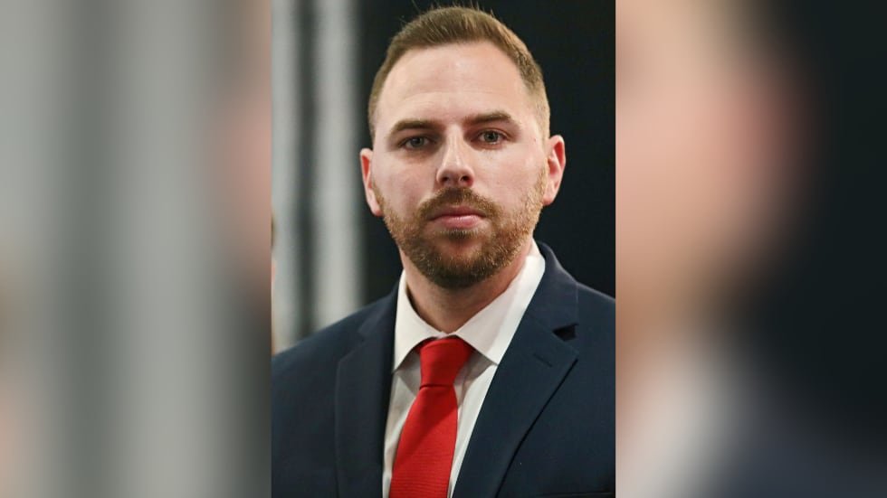 FILE - Pastor Jackson Lahmeyer's appears at the announcement of his run for the United States...