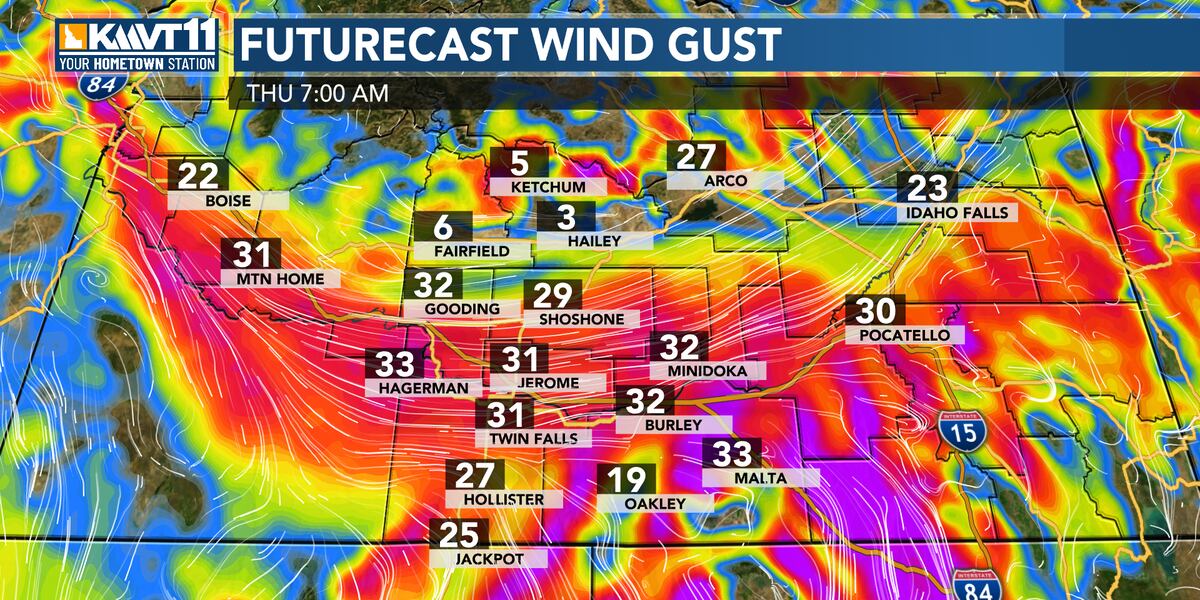 Wind Pick Wind gust pick up for Thursday and temps cool down