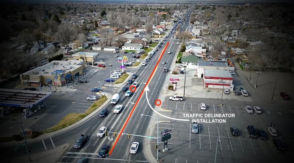 Northbound and southbound lanes of Washington Street between Addison and Shoup avenues will be...