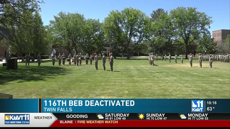Members of the 116th Brigade Engineer Battalion gathered in Twin Falls Friday afternoon for a...